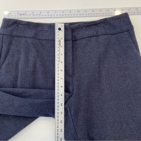 Iris Setlakwe dress trousers pants blue pinstripes wool blend flattering size 10 - Picture 12 of 12